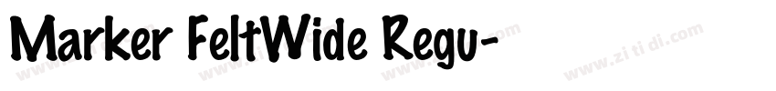 Marker FeltWide Regu字体转换
